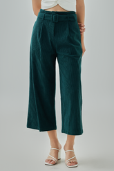Andreana Corduroy Cropped Pants